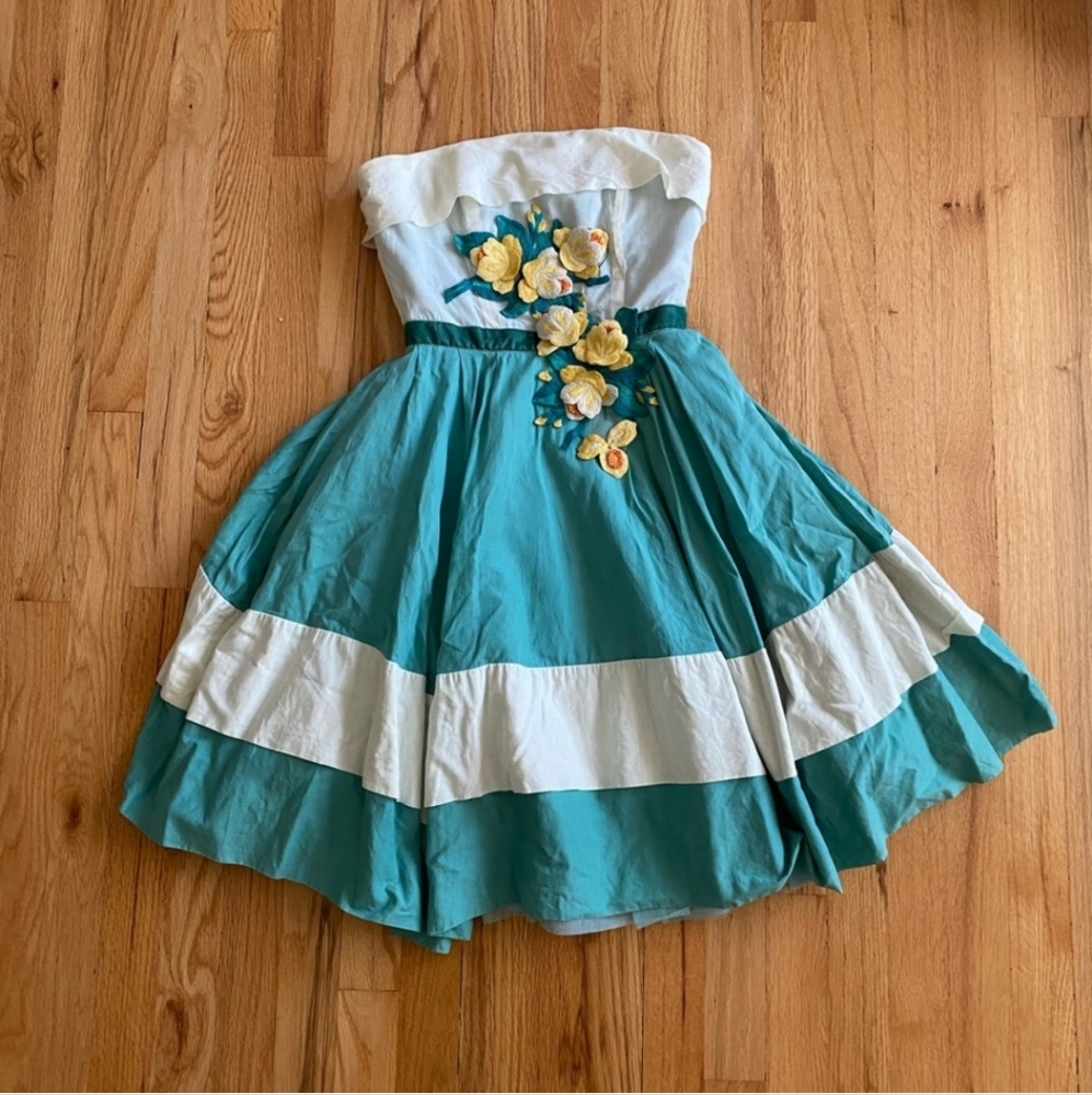 Vintage Betsey Johnson strapless dress RARE